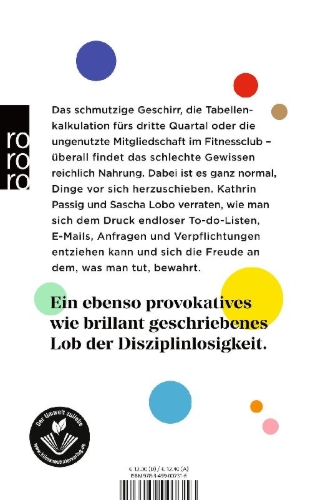 Buchcover und Innenansicht für das Buch: Dinge geregelt kriegen - ohne einen Funken Selbstdisziplin