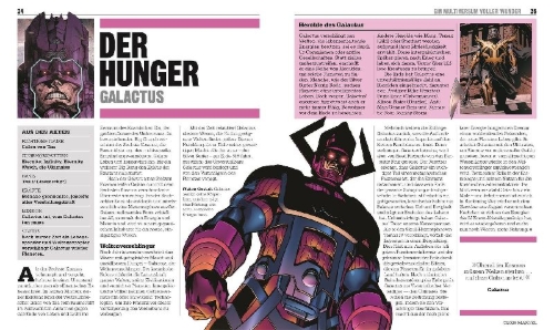 Buchcover und Innenansicht für das Buch: Big Ideas. Das Marvel Buch