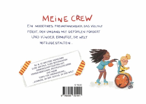 Buchcover und Innenansicht für das Buch: Freundschaftsbuch Meine Crew