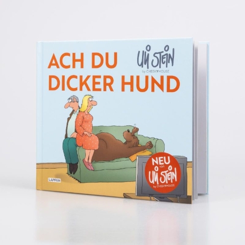 Buchcover und Innenansicht für das Buch: Uli Stein für Tierfreunde: Ach du dicker Hund