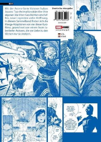 Buchcover und Innenansicht für das Buch: Star Wars: Visionen (Manga) 01