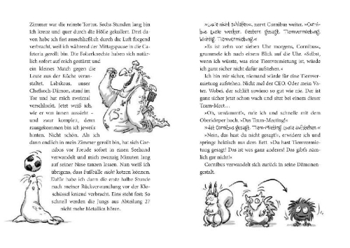 Buchcover und Innenansicht für das Buch: Luzifer junior - Zu gut für die Hölle
