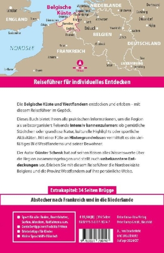 Buchcover und Innenansicht für das Buch: Reise Know-How Reiseführer Belgische Küste - Westflandern mit Brügge