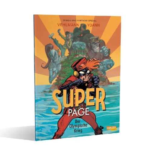 Buchcover und Innenansicht für das Buch: La Guerre Olympique
