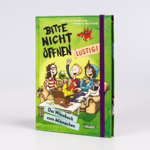 Buchcover und Innenansicht für das Buch: Bitte nicht öffnen: Lustig!