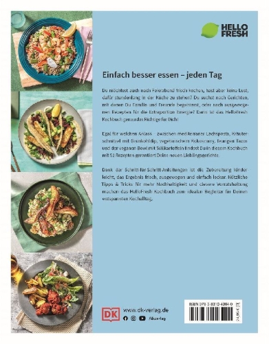 Buchcover und Innenansicht für das Buch: HelloFresh. Das Kochbuch