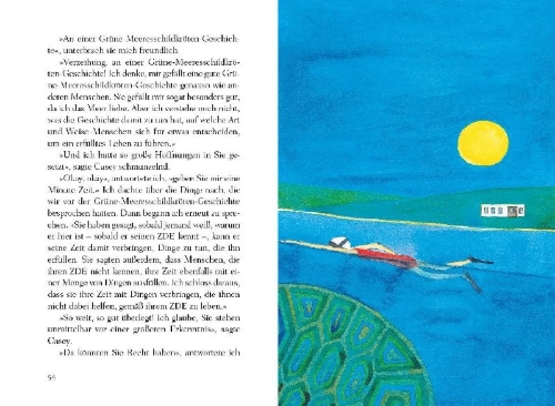 Buchcover und Innenansicht für das Buch: The Why Are You Here Cafe