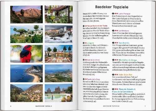 Buchcover und Innenansicht für das Buch: Baedeker SMART Reiseführer Teneriffa