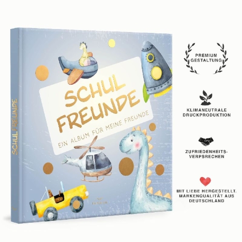 Buchcover und Innenansicht für das Buch: Schulfreunde - JUNGEN