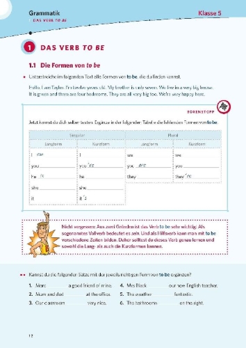 Buchcover und Innenansicht für das Buch: Das große Übungsbuch Englisch 5. - 10. Klasse
