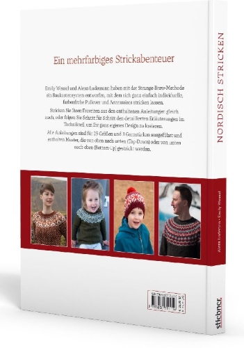 Buchcover und Innenansicht für das Buch: Nordisch Stricken