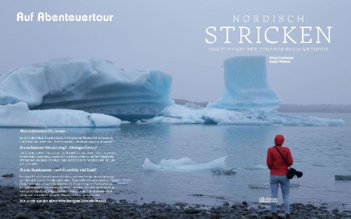 Buchcover und Innenansicht für das Buch: Nordisch Stricken