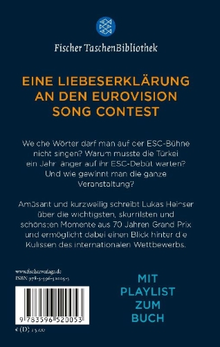 Buchcover und Innenansicht für das Buch: ESC - Das kleinste Buch zum größten Musikereignis