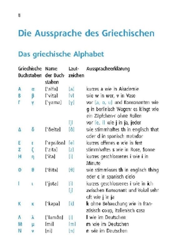 Buchcover und Innenansicht für das Buch: Langenscheidt Universal-Wörterbuch Griechisch