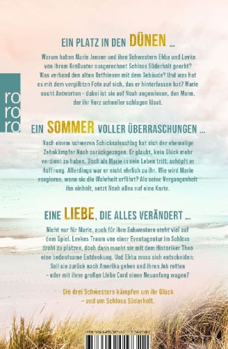 Buchcover und Innenansicht für das Buch: Die Schloss-Schwestern: Dünensommerliebe