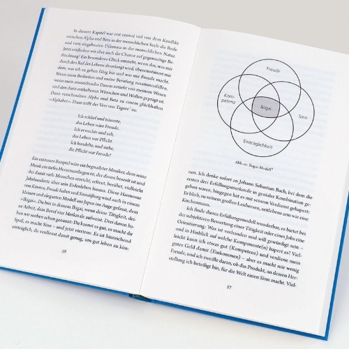 Buchcover und Innenansicht für das Buch: Erfülltes Leben