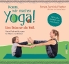Buchcover und Innenansicht für das Buch: Komm, wir machen Yoga! Eine Reise um die Welt