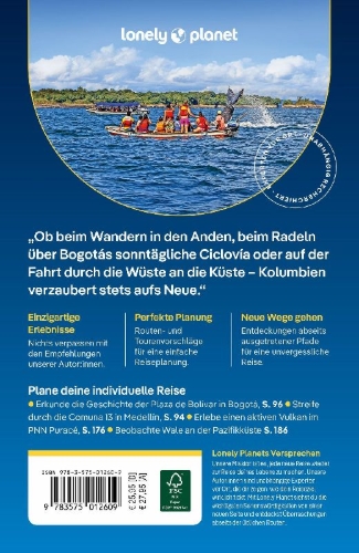 Buchcover und Innenansicht für das Buch: LONELY PLANET Reiseführer Kolumbien