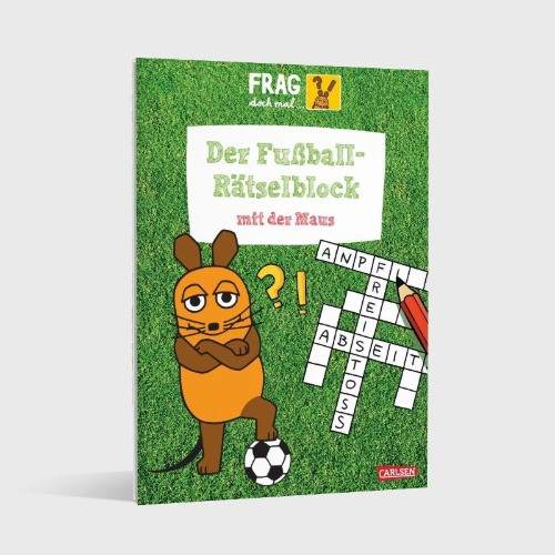 Buchcover und Innenansicht für das Buch: Frag doch mal ... die Maus: Der Fußball-Rätselblock mit der Maus