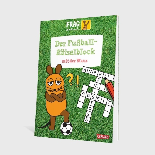 Buchcover und Innenansicht für das Buch: Frag doch mal ... die Maus: Der Fußball-Rätselblock mit der Maus