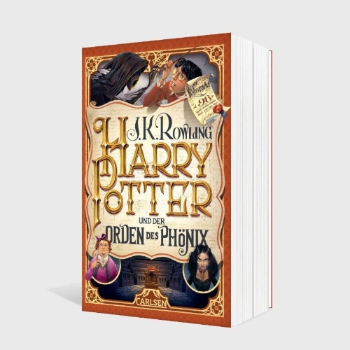 Buchcover und Innenansicht für das Buch: Harry Potter and the Order of the Phoenix