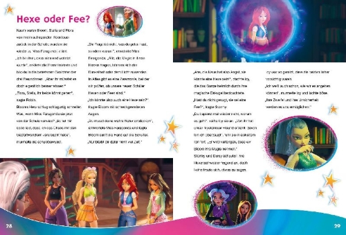 Buchcover und Innenansicht für das Buch: Winx Club: Magische Geschichten aus Alfea