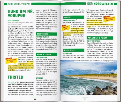 Buchcover und Innenansicht für das Buch: MARCO POLO Reiseführer Dänemark Nordseeküste