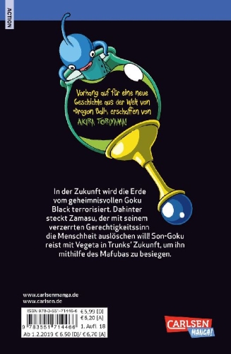 Buchcover und Innenansicht für das Buch: Dragon Ball Super