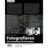 Buchcover und Innenansicht für das Buch: Fotografieren - Die große Fotoschule für Einsteiger