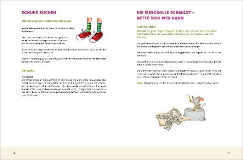 Buchcover und Innenansicht für das Buch: Spiele zur Selbstregulation für die Kita