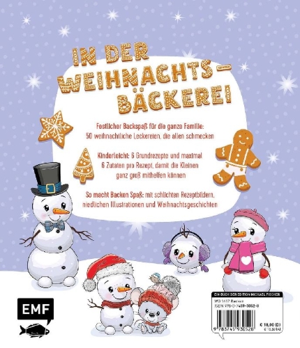 Buchcover und Innenansicht für das Buch: Backen mit Kids (Kindern) - Weihnachten