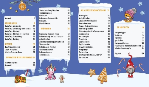 Buchcover und Innenansicht für das Buch: Backen mit Kids (Kindern) - Weihnachten