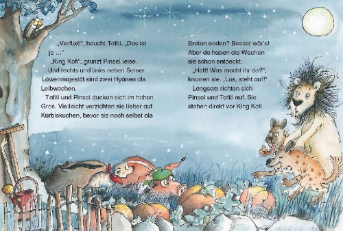 Buchcover und Innenansicht für das Buch: Tafiti und die Savannen-Detektive (Band 13)