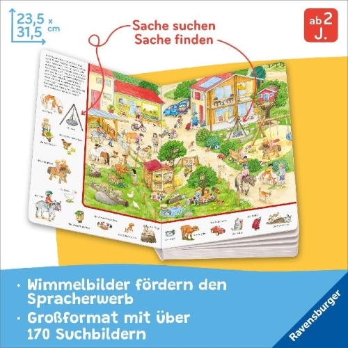 Buchcover und Innenansicht für das Buch: Mein Sachen suchen Lieblingsbuch