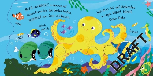 Buchcover und Innenansicht für das Buch: Babys Fingerspielbuch: Kleiner Krake