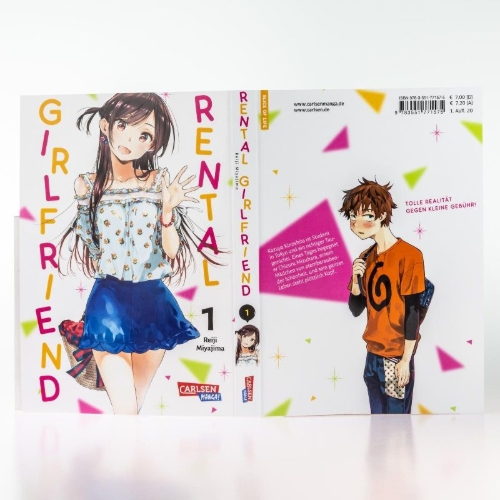 Buchcover und Innenansicht für das Buch: Kanojo, okarishimasu