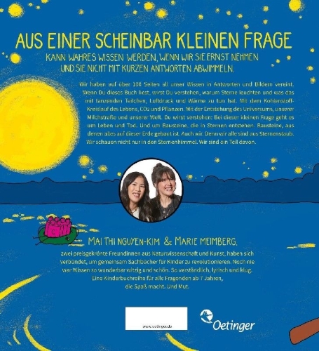 Buchcover und Innenansicht für das Buch: BiBiBiber hat da mal 'ne Frage. Warum leuchten Sterne?