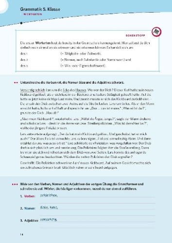 Buchcover und Innenansicht für das Buch: Das große Übungsbuch Deutsch 5.-10. Klasse