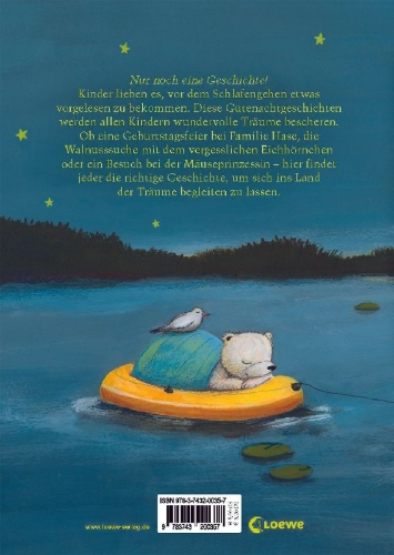 Buchcover und Innenansicht für das Buch: 3-Minuten-Vorlesegeschichten für wunderbare Träume