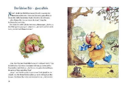 Buchcover und Innenansicht für das Buch: 3-Minuten-Vorlesegeschichten für wunderbare Träume
