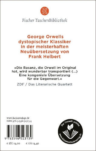 Buchcover und Innenansicht für das Buch: Nineteen Eighty-Four