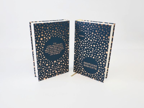 Buchcover und Innenansicht für das Buch: Deutsche Gedichte. Eine Anthologie