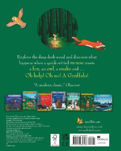 Buchcover und Innenansicht für das Buch: The Gruffalo