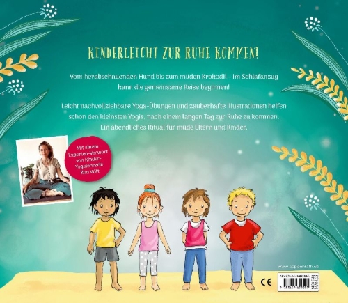 Buchcover und Innenansicht für das Buch: Schlafanzug-Yoga