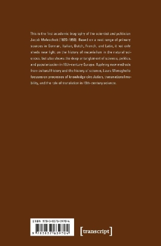Buchcover und Innenansicht für das Buch: Jacob Moleschott - A Transnational Biography