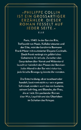 Buchcover und Innenansicht für das Buch: Le barman du Ritz