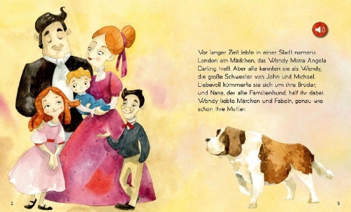 Buchcover und Innenansicht für das Buch: Peter Pan