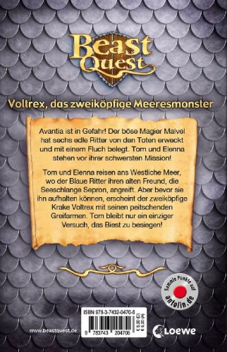 Buchcover und Innenansicht für das Buch: Voltrex the Two-headed Octopus
