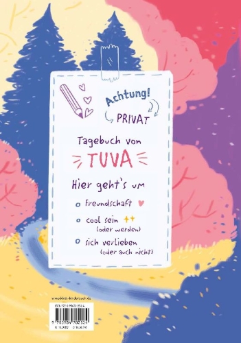 Buchcover und Innenansicht für das Buch: Ti kniver i hjertet