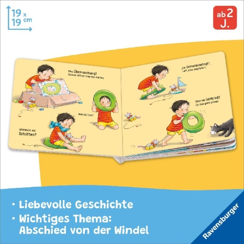 Buchcover und Innenansicht für das Buch: Der kleine Klo-König